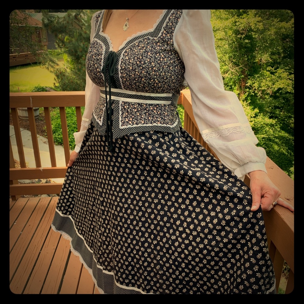 Vintage 70s Gunne Sax Dress size 9